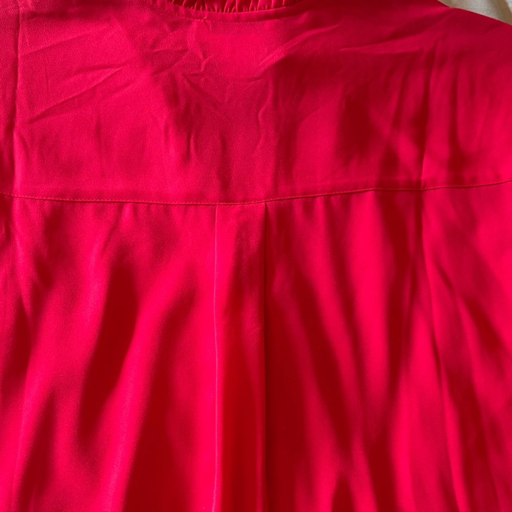 NWT Medium Express Red Button-Down Blouse NWT - image 7